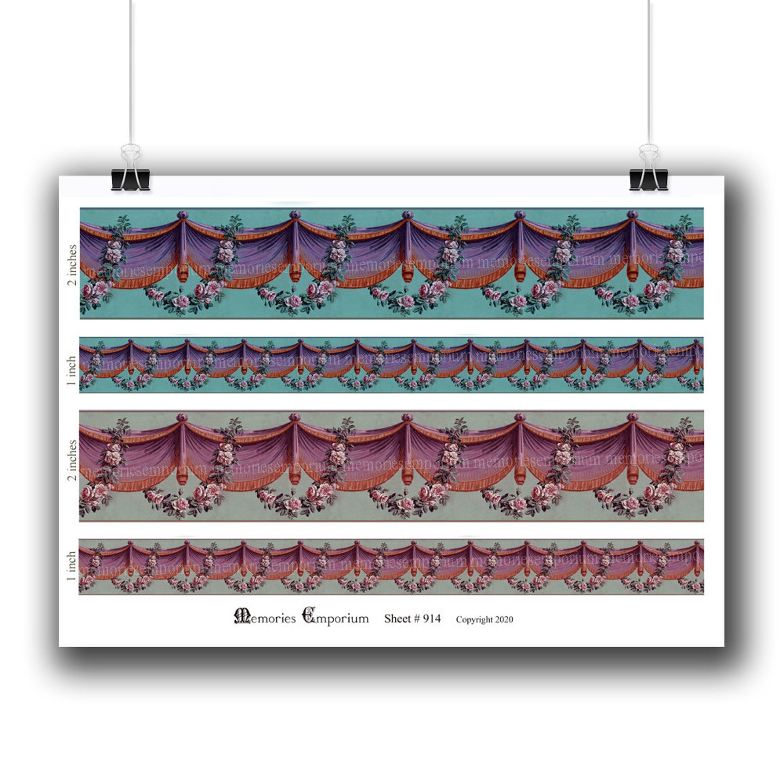 Printable Download Dollhouse Wallpaper Border Dado Antique Etsy