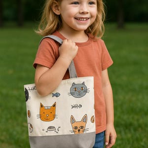 Kids Canvas Tote Bag - Charming and practical gift for toddlers and children.