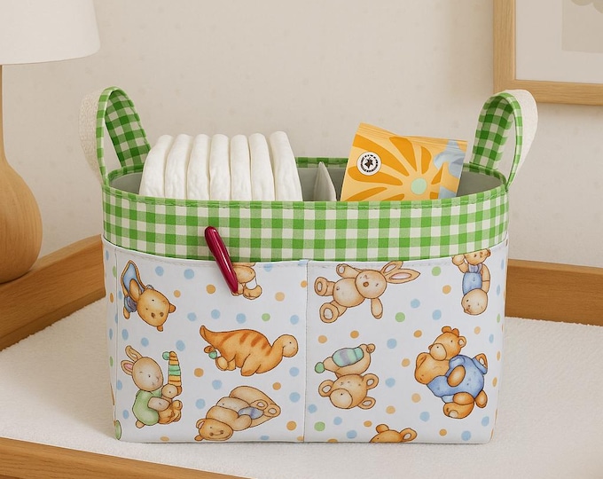 Featured listing image: Handmade Diaper Caddy - Practical and Stylish