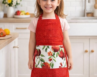 Girls’ Apron -  Handmade with Care for Baking, Arts & Crafts, Gardening. Reusable gift.