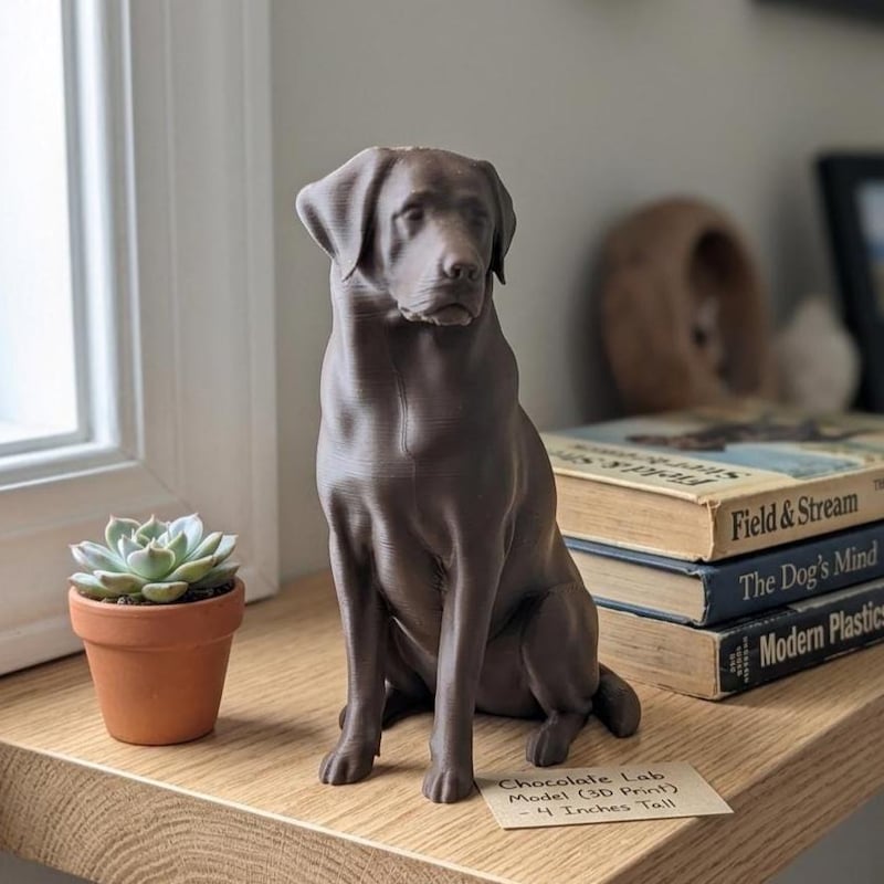 Silver Labrador Figurines - Etsy