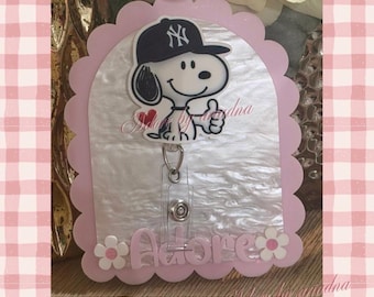 NY dog /snoopy /badge reel /doctor badge / nurse badge