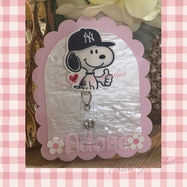 NY dog /snoopy /badge reel /doctor badge / nurse badge