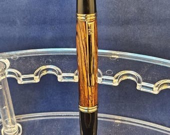 Gatsby Cocbolo and Gold Click Pen