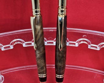 Executive Pen & Pencil Set, Walnut Burl, Office Supplies, Gift , Birthday, Graduation Gift