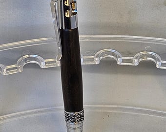 Gearshift Chrome Pen with West African Ebony