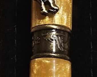 Dragon Pen, Yellow, One-of-a-Kind Design, Chinese Dragon