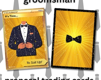 Groomsman Proposal Trading Card