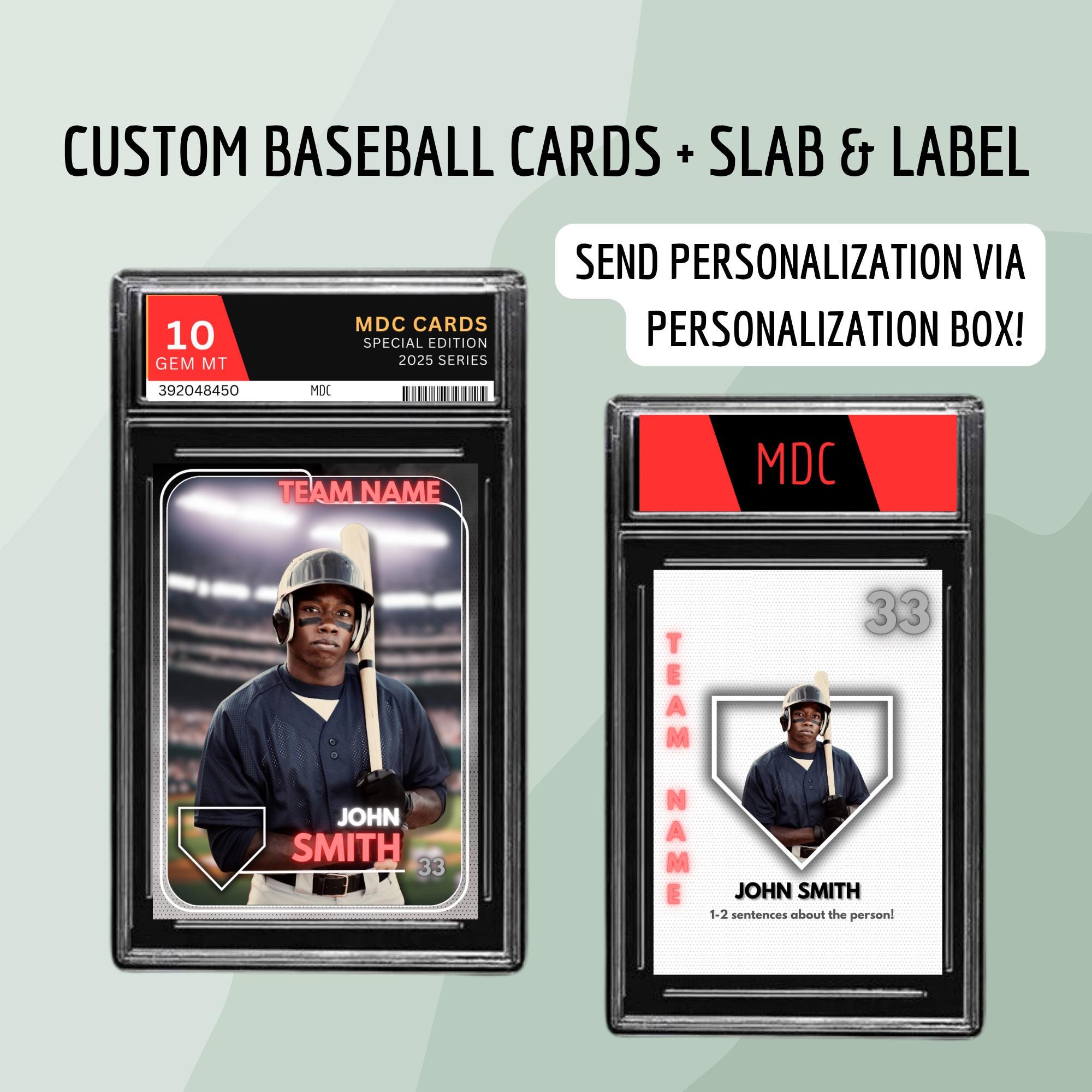 Personalized Baseball Card Binder - Etsy