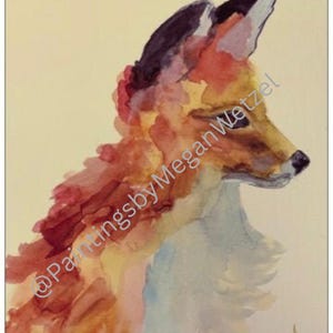 5,5 X 4 Gefaltete Foxy Blanko Hinweis Karte