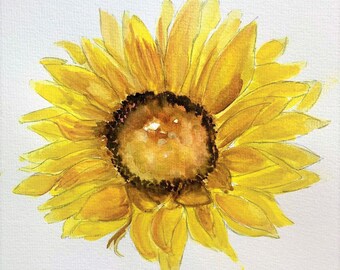 Carte de notes 5.5 x 4: Hello Sunflower