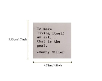 Lifestyle sticker & Vintage Literary Quote Stickers -  Inspirational Typewriter Style