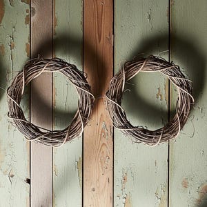 10 Inch Grapevine Wreath Base 2-Pack | Handcrafted DIY Wreath Forms | Natural Crafting Supplies | Bulk Wreath Frames