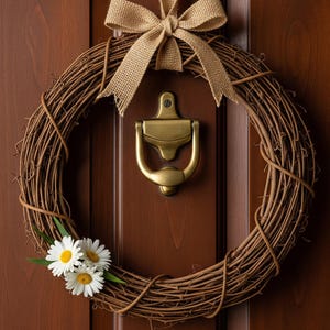 16 Inch Grapevine Wreath Base | Handcrafted DIY Wreath Supplies | Large Natural Wreath Form for Crafting | Eco-Friendly