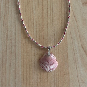 Handmade Seashell Necklace with Beads – Beach Jewelry