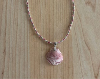 Handmade Seashell Necklace with Beads – Beach Jewelry