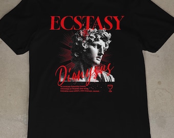 Dionysus Graphic Tee: Greek God of Wine - Mythology Streetwear