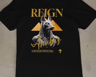 Anubis Graphic T-Shirt: Egyptian God Mythology Tee