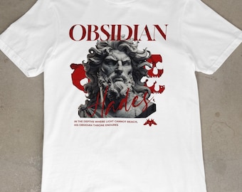 Obsidian Hades T-Shirt: Dark Greek Mythology Graphic Tee