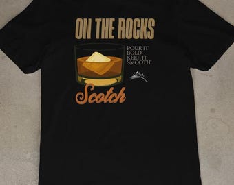 Scotch Whiskey Graphic Tee: Minimalist Drink Streetwear