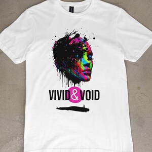 Vivid & Void Graphic T-Shirt: Abstract Art, Indie Pop Culture