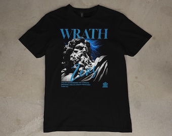 Camiseta gráfica Wrath Zeus: ropa urbana de la mitología griega