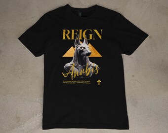Camiseta gráfica de Anubis: Dios egipcio de la mitología