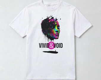 Camiseta gráfica Vivid & Void: Arte abstracto, cultura pop indie