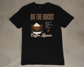 Camiseta con gráfico de licor de café: ropa urbana indie - Foratu Clothing