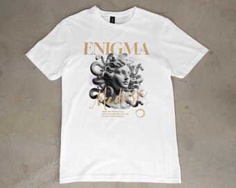 Camiseta Enigma Medusa: Camiseta gráfica de mitología griega - Foratu Design