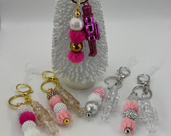 Christmas Nutcracker Pink Theme  |  Stanley Cup Straw Charm:  | Straw Charm  | Holiday  | Nutcracker |
