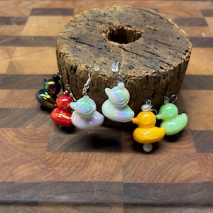 Fun Ship Duck Earrings  | Luster Duck Earrings | Duck Jewelry | Cruise Earrings | Many Colors Available