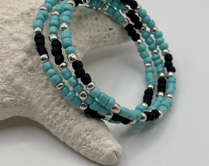 Seed Bead Bracelet | Memory Wire Bracelet | Multi-Strand Bracelet | Minimalist