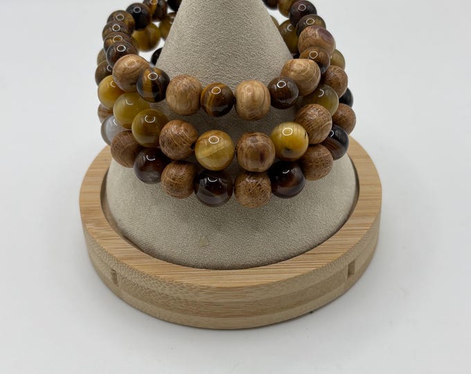 A Whiskey Barrel Repurposed Single Strand Bracelets  | Barrel Wood Bracelet  | Whiskey Barrel Bracelet |