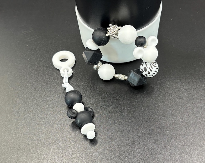 Mouse Ears | Magical Stanley Cup Bracelet: Mickey Mouse Inspired Cup Handle Bracelets | Straw Charm | Purse Bracelet