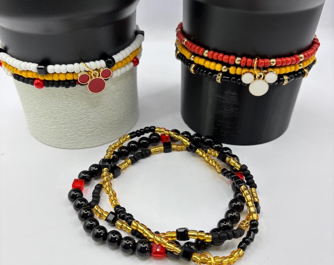 Mouse Ears | Magical Stanley Cup Bracelet:  Mouse Inspired Tumbler Charm