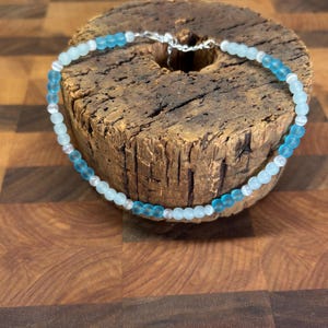 Blue Seaglass Anklet | Blue Seaglass | Ankle Bracelet | Seaglass Jewelry
