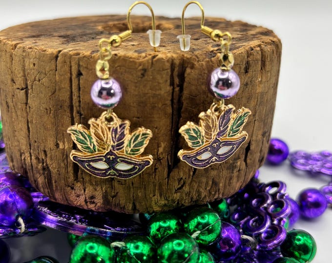 Mardi Gras | New Orleans | Mask earrings |  Mardi Gras Earrings