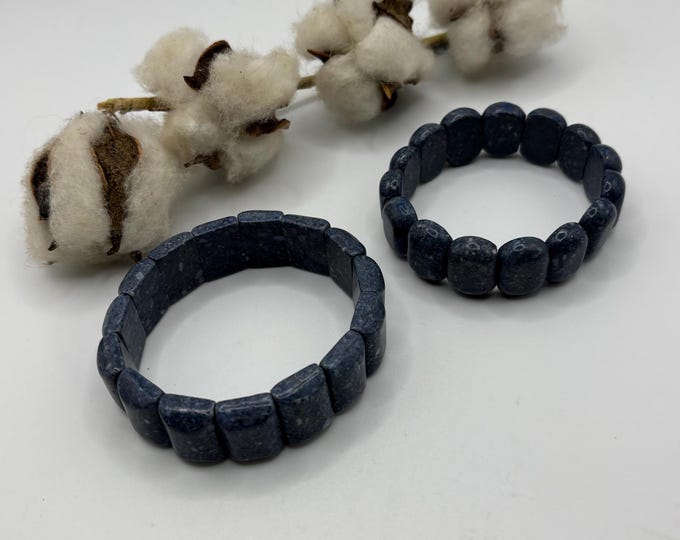 Sodalite Gemstone bracelet | Stretch Bracelets | Panel bracelets |
