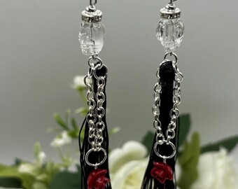Skeleton Earrings | Skull Earrings | Halloween Earrings | Goth Earrings | Day of the Dead | Dia De Los Muertos |  Sterling Silver Ear Wires