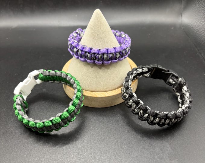 Paracord 550 Bracelets  | Cobra Knot Paracord Bracelet  | Color and Size Options Available