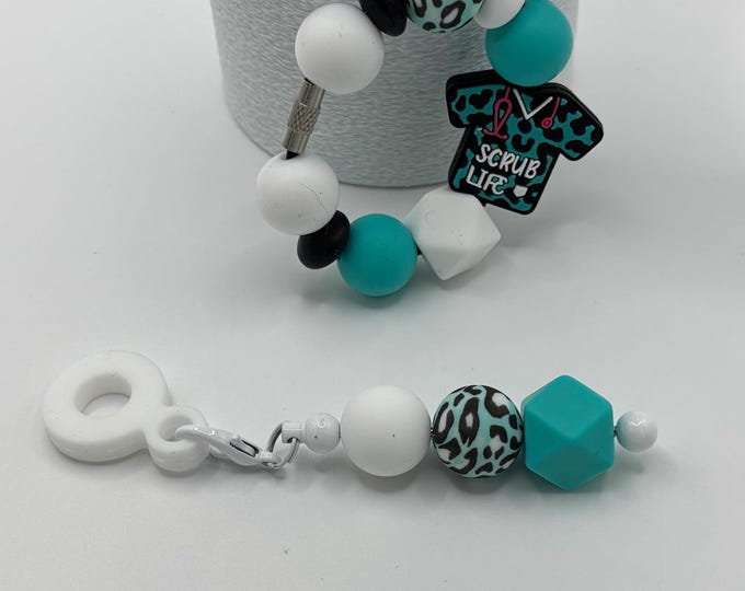 Nurse Doctor Scrubs Stanley Cup Bracelet:  Cup Handle Bracelet | Straw Charm | Purse Bracelet | Scrub Life