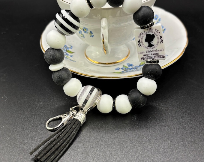 Girly Beaded Wristlet Keychain  | Keychain with Silicone and tassel | Keychain | Key Fob | Wristlet | The Ton  Inspired