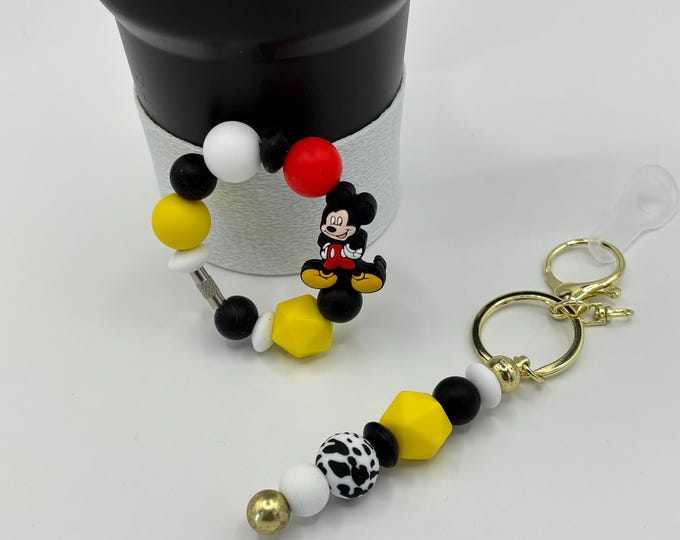 Mouse Ears | Magical Stanley Cup Bracelet: Mickey Mouse Inspired Cup Handle Bracelets | Straw Charm |