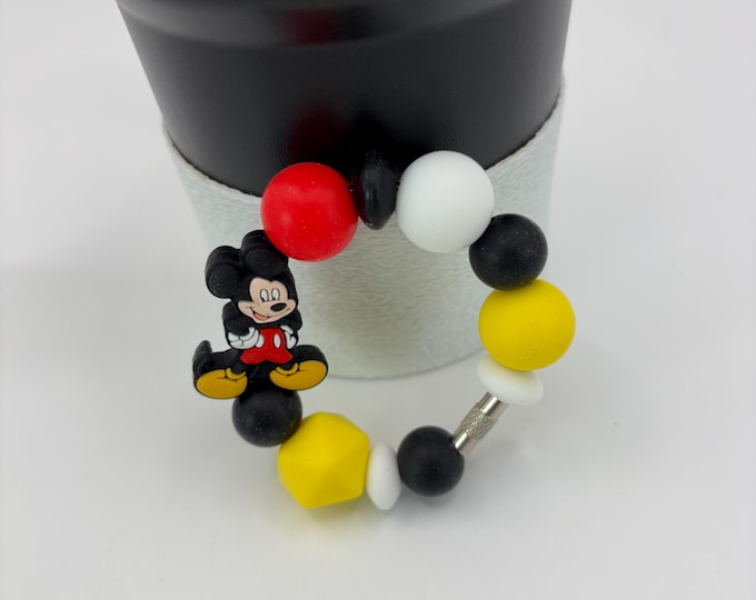 Mouse Ears | Magical Stanley Cup Bracelet:  Mouse Inspired Cup Handle Bracelets | Straw Charm |