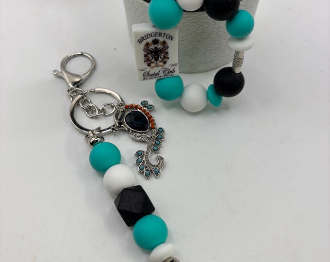 Girly Tumbler Cup Set :  Cup Handle Bracelet | Straw Charm | Purse Bracelet | The Ton Inspired |  The Tea | Regency Era