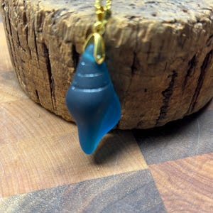 Seaglass Necklaces | Blue Shell  Seaglass | Seaglass Necklace |  Seaglass Shell |