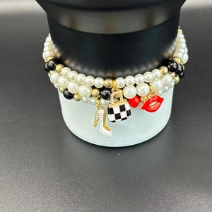 Girly Stanley Cup Bracelet | Tumbler Bracelet | Tumbler Charm Bracelet |  | Stretchy Cup Bracelet | Girly Girl Charms