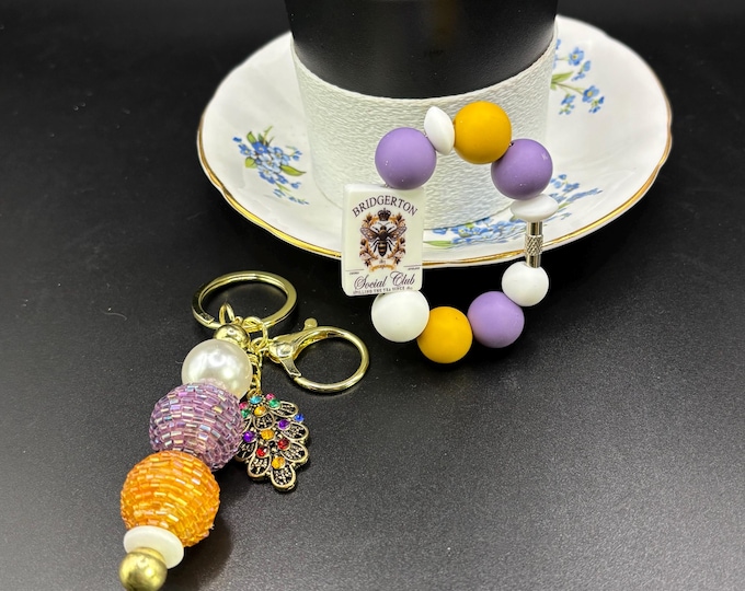 Girly Tumbler Cup Set :  Cup Handle Bracelet | Straw Charm | Purse Bracelet | The Ton Inspired | Spill The Tea | Regency Era