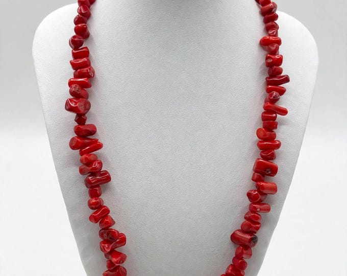 A Statement  Coral  Necklace | Gemstone Necklace  | Red Coral Gemstone Branches